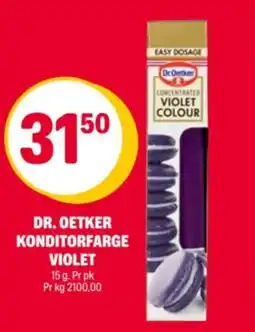 Coop Extra Dr. oetker konditorfarge violet tilbud