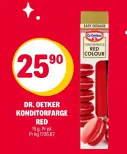 Coop Extra Dr. oetker konditorfarge red tilbud