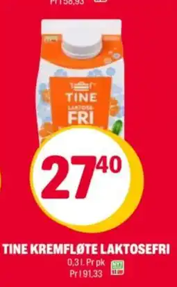 Coop Extra Tine matfløte tine kremfløte laktosefri tilbud