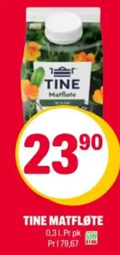 Coop Extra Tine matfløte tilbud