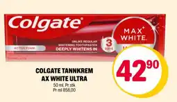 Coop Extra Colgate tannkrem ax white ultra tilbud