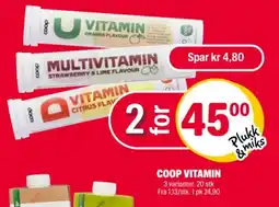 Coop Extra Coop vitamin tilbud