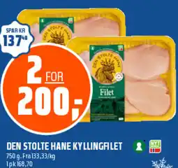 Coop Obs Den stolte hane kyllingfilet tilbud