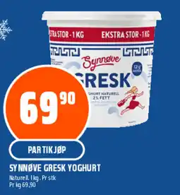 Coop Obs Synnøve gresk yoghurt tilbud