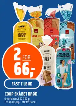 Coop Obs Coop skåret brød tilbud
