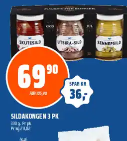 Coop Obs Sildakongen 3 pk tilbud