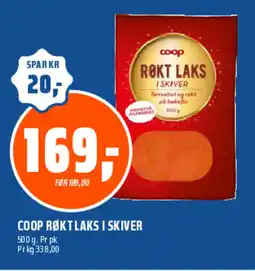 Coop Obs Coop røkt laks i skiver tilbud