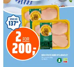 Coop Obs Den stolte hane kyllingfilet tilbud