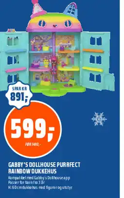 Coop Obs Gabby's dollhouse purrfect rainbow dukkehus tilbud