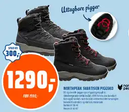 Coop Obs Northpeak svartisen piggsko tilbud
