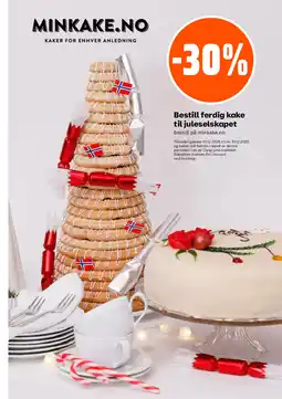 Coop Obs Bestill ferdig kake til juleselskapet bestill på minkake.no tilbud