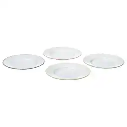 IKEA Upplaga Asjett, hvit/flere farger, 22 cm tilbud