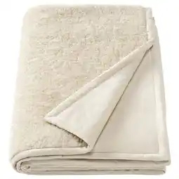 IKEA Åsjordfly Pledd, offwhite, 130x170 cm tilbud