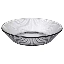 IKEA HavsgÄdda Dyp tallerken, striper/grå, 19 cm tilbud