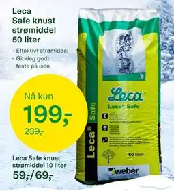 Felleskjøpet Leca Safe knust strømiddel 50 liter tilbud