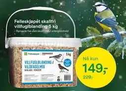 Felleskjøpet Felleskjøpet skallfri villfuglblanding 5 kg tilbud