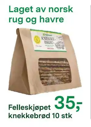 Felleskjøpet knekkebrød 10 stk