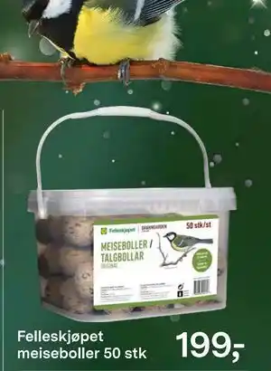 Felleskjøpet Felleskjøpet meiseboller 50 stk tilbud