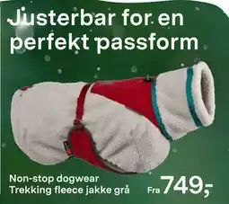 Felleskjøpet Non-stop dogwear Trekking fleece jakke grå tilbud