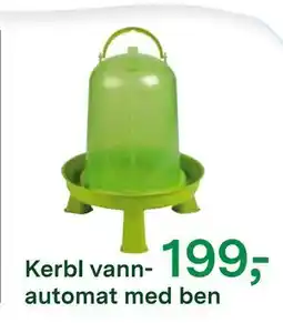 Felleskjøpet Kerbl vannautomat med ben tilbud
