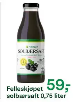 Felleskjøpet Felleskjøpet solbærsaft 0,75 liter tilbud