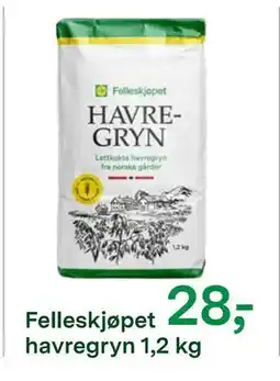 Felleskjøpet Felleskjøpet havregryn 1,2 kg tilbud