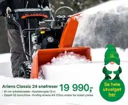 Felleskjøpet Ariens Classic 24 snøfreser tilbud