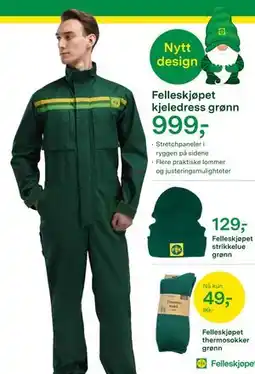 Felleskjøpet Felleskjøpet kjeledress grønn tilbud