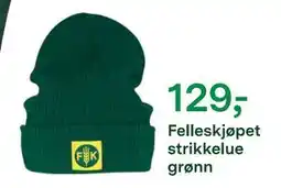 Felleskjøpet Felleskjøpet strikkelue grønn tilbud
