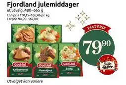 Joker Fjordland julemiddager tilbud
