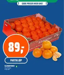 Coop Obs KLEMENTINER tilbud
