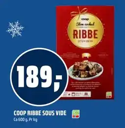 Coop Obs COOP RIBBE SOUS VIDE tilbud