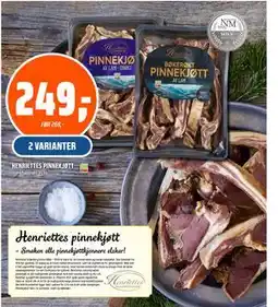 Coop Obs Henriettes pinnekjøtt tilbud