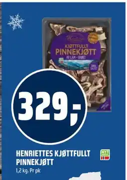 Coop Obs HENRIETTES KJØTTFULLT PINNEKJØTT tilbud