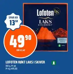 Coop Obs LOFOTEN RØKT LAKS I SKIVER tilbud