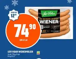 Coop Obs LEIV VIDAR WIENERPØLSER tilbud