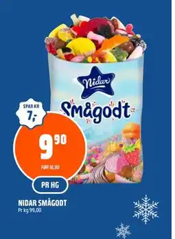 Coop Obs NIDAR SMÅGODT tilbud