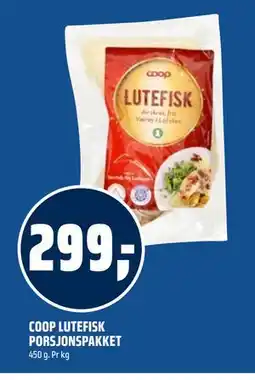 Coop Obs COOP LUTEFISK PORSJONSPAKKET tilbud