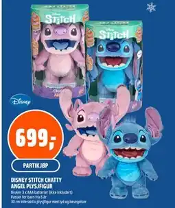 Coop Obs DISNEY STITCH CHATTY ANGEL PLYSJFIGUR tilbud