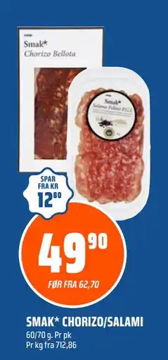 Coop Obs SMAK* CHORIZO/SALAMI tilbud