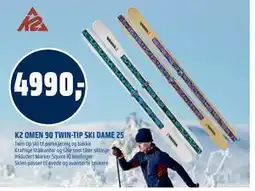 Coop Obs K2 OMEN 90 TWIN-TIP SKI DAME 25 tilbud