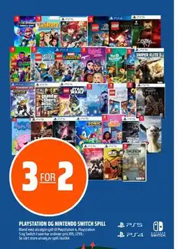 Coop Obs PLAYSTATION OG NINTENDO SWITCH SPILL tilbud