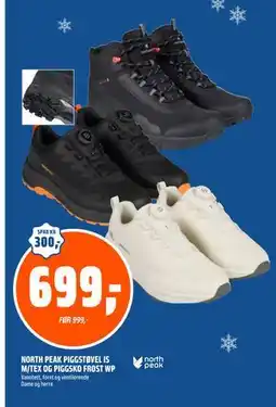 Coop Obs NORTH PEAK PIGGSTØVEL IS M/TEX OG PIGGSKO FROST WP tilbud