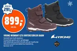 Coop Obs VIKING WOMBAT GTX VINTERSTØVLER BARN tilbud