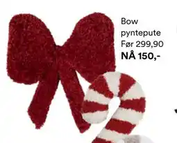 Kid Interiør Bow pyntepute tilbud