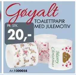 Sparkjøp TOALETTPAPIR MED JULEMOTIV tilbud