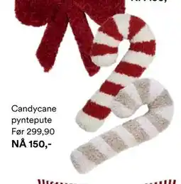 Kid Interiør Candycane pyntepute tilbud