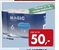 Sparkjøp Tilsvarer ca. 18 vanlige toalettruller tilbud