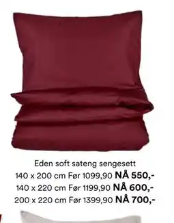 Kid Interiør Eden soft sateng sengesett tilbud