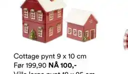 Kid Interiør Cottage pynt 9 x 10 cm tilbud